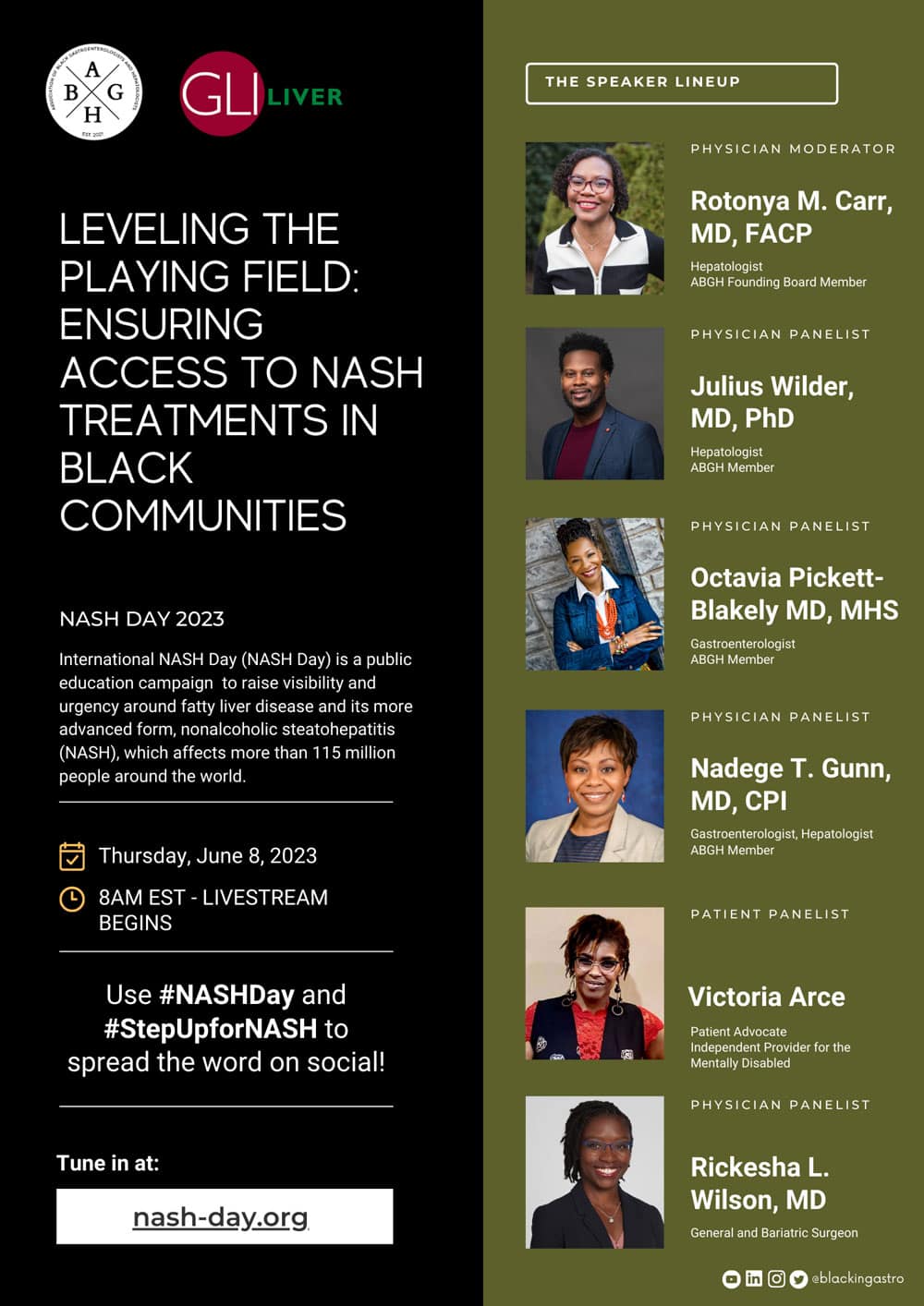 Leveling the Playing Field: Ensuring Access to NASH Treatments in Black Patients — a panel discussion for International NASH Day